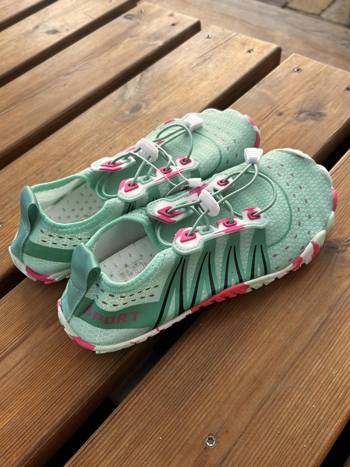 Buty do wody barefoot turkusowo- różowe 37