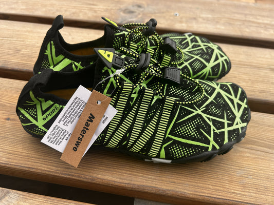 Buty do wody typu barefoot 36 czarno-zielone