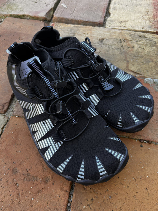Buty do wody barefoot czarne z odblaskami 38