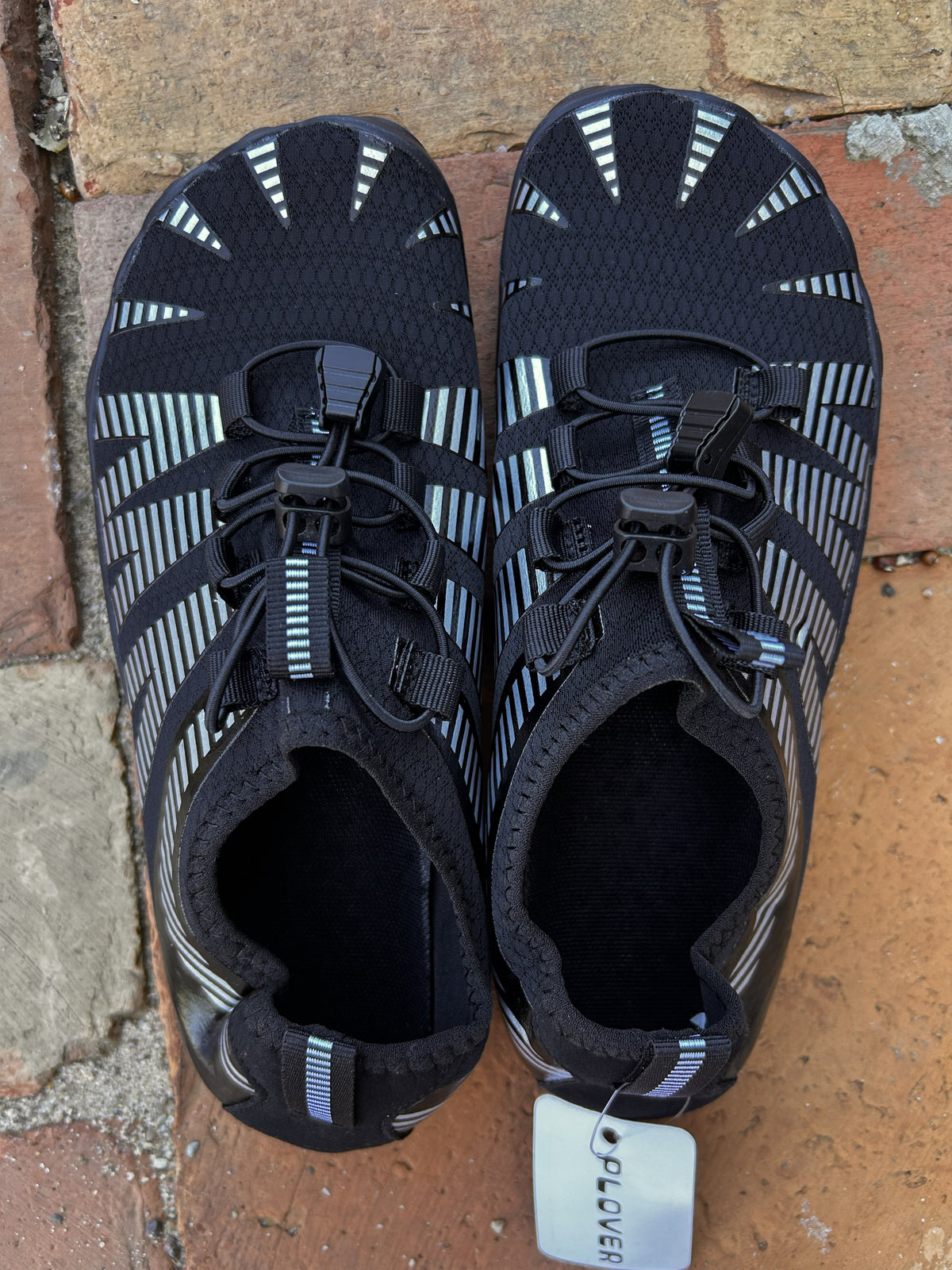 Buty do wody barefoot czarne z odblaskami 38